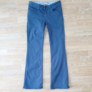 Paige Premium Hidden Hills Bootcut Pants Cotton 33" Inseam Size 28